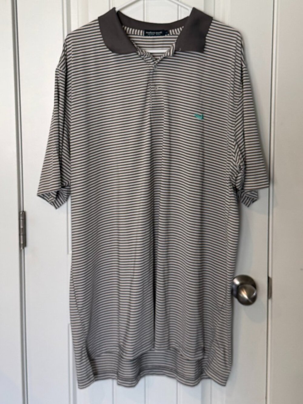 XXL Southern Marsh Grey/White Short Sleeve Polo